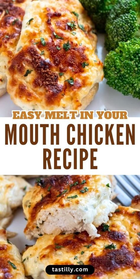 This extremely delicious Melt-In-Your-Mouth Chicken entree will blow your mind with its simplicity and amazing flavor. Chicken In Buttermilk, Melt In Your Mouth Chicken, Chicken Entree, Meat Diet, Chicken Entrees, Duck Recipes, Chicken Dishes Recipes, Melt In Your Mouth, Crockpot Recipes Easy