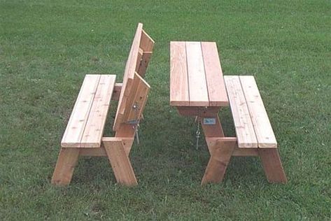 folding bench picnic table plans Folding Picnic Table Plans, Wood Bench Plans, Garden Bench Plans, Picnic Table Plans, Picnic Table Bench, Porch Bench, Gazebo Plans, Folding Bench, Folding Picnic Table