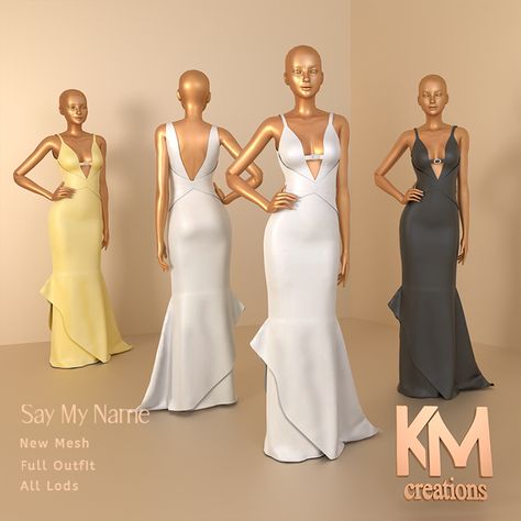 Sims 4 Wedding Dress, Sleveless Dress, Sims 4 Patreon, Sims 4 Cas Mods, Sims 4 Download, Tumblr Sims 4, Sims 4 Dresses, Look Formal, The Sims 4 Download