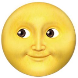 Full Moon with Face Emoji (U+1F31D) Moon Face Emoji, Moon Emoji, Face Emoji, Moon Face, Full Moon, Smiley, Moon