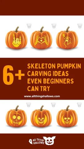 6+ Skeleton Pumpkin Carving Ideas Even Beginners Can Try – AllThingsHallows Easy Skeleton Pumpkin Carving, Skeleton Pumpkin Carving Ideas, Pumpkin Carving Ideas Skeleton, Pumkin Carving Easy, Pumpkin Carving Skeleton, Skeleton Pumpkin Carving, Halloween Pumpkin Painting Ideas, Halloween Pumpkin Painting, Painted Pumpkin Ideas