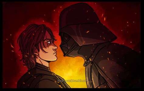 Oodles of Doodles Oodles Of Doodles Star Wars, Anakin Art, Starwars Fanart, Oodles Of Doodles, Skywalker Family, Anakin Vader, Christmas Party Photo, Fire Flames, Star Wars Anakin