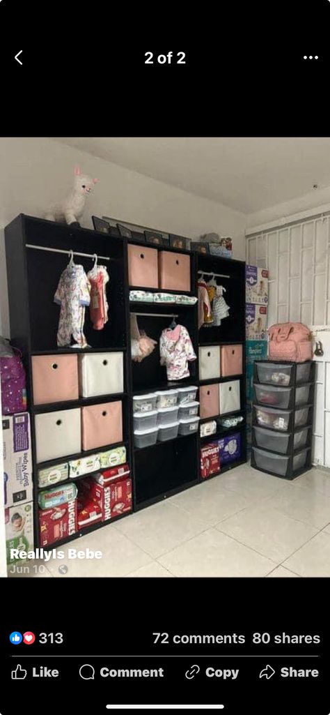 Closet Bookshelves, Baby Closet, Shared Room, Diy Baby Stuff, Bedroom Inspirations, Bookshelves, Nursery, Bedroom, Closet