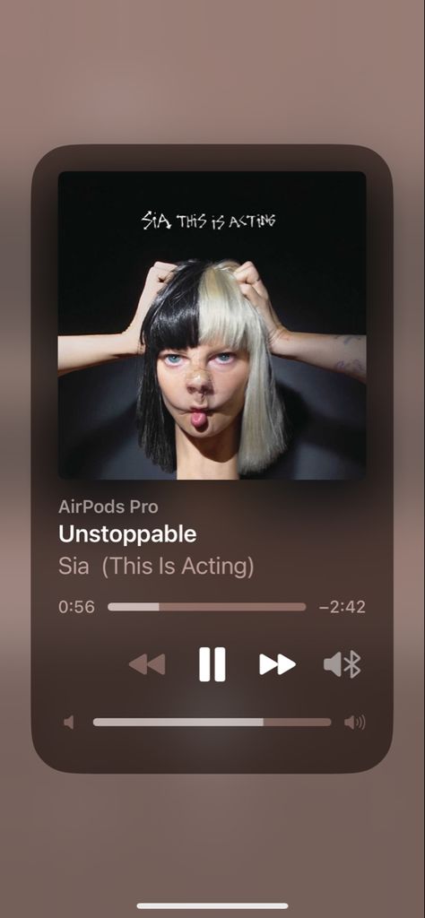 #sia #unstoppable #thisisacting #unstoppable #pinterest #blackandwhite Unstoppable Sia, Sia Cheap Thrills, Cheap Thrills, Cheap Iphones, Fun Easy, Acting, Songs, Quotes, Music