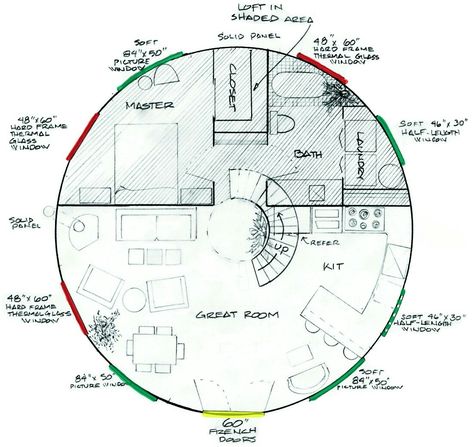 Yurt Floor Plans, Yurt Homes, Yurt Life, Spongebob House, Grain Bin House, Round House Plans, Yurt Home, Yurt Living, Dome Homes