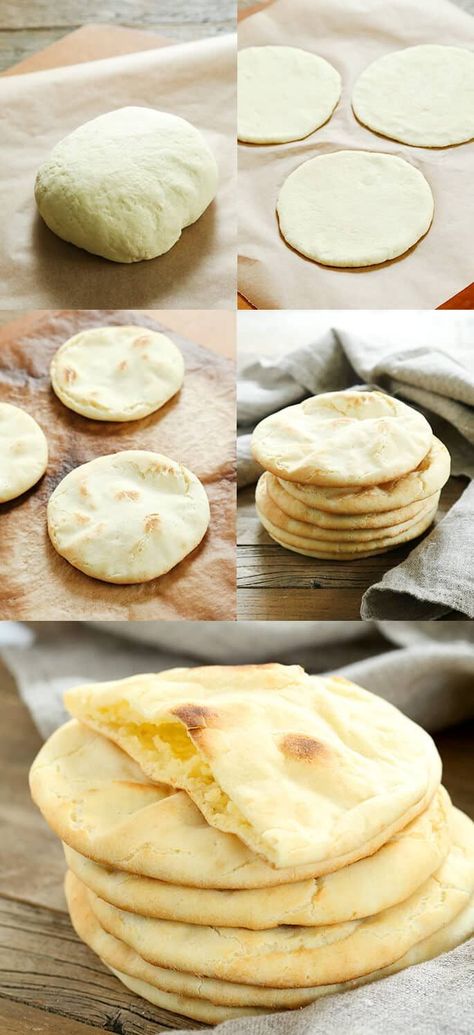 Gluten Free Pita Bread, Pane Pita, Gluten Free Pita, Pita Bread Recipe, Pain Pita, Flat Breads, Gf Bread, Dessert Aux Fruits, Flat Bread