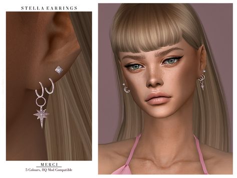 Sims 4 Cc Cute Jewelry, Sims 4 Jewellery Cc, Sims 4 Mods Jewelry, Sims 4 Cc Jewellery, Ts4 Earrings Cc, Sims 4 Cc Ear Piercings, Sims 4 Cc Hair Accessories, Sims 4 Jewelry, Sims 4 Cc Jewelry