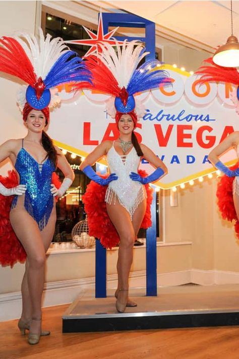 Hire our Las Vegas themed event services for venue transformation and event theming Las Vegas Show Girls, Las Vegas Showgirl, Winter Wonderland Christmas Party, Las Vegas Girls, Vegas Theme Party, Fashion Show Themes, Showgirl Costume, Vegas Showgirl, Vintage Vegas