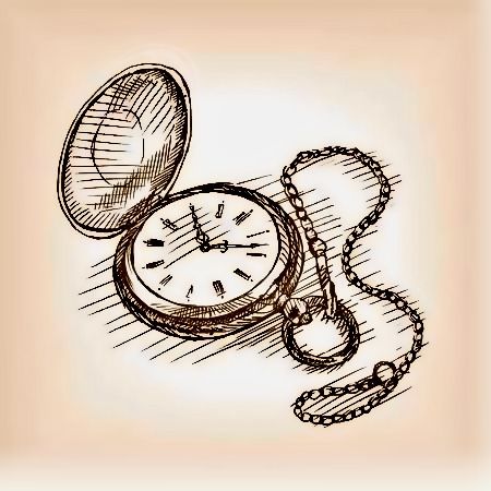 Clock Sketch, Pocket Watch Drawing, Pocket Clock, Watch Sketch, Drawings With Meaning, Clock Drawings, Watch Drawing, Old Pocket Watches, Skeleton Illustration