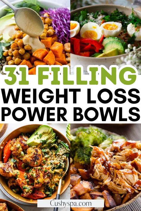 Unlock the secret to successful weight loss meals at home with our mouthwatering power bowls! Packed with nutritious ingredients, these delicious lunch ideas are perfect for satisfying your cravings and boosting your metabolism to lose belly fat. #healthyfood #fooddiet Loosing Weight Lunch Ideas, Lunch For Weight Losing, Delicious Lunch Ideas, Fast Metabolism Diet Recipes, Belly Fat Foods, Sweet Potato Bowls, Bowls Recipes, Bowl Meals, Healthy Bowls Recipes