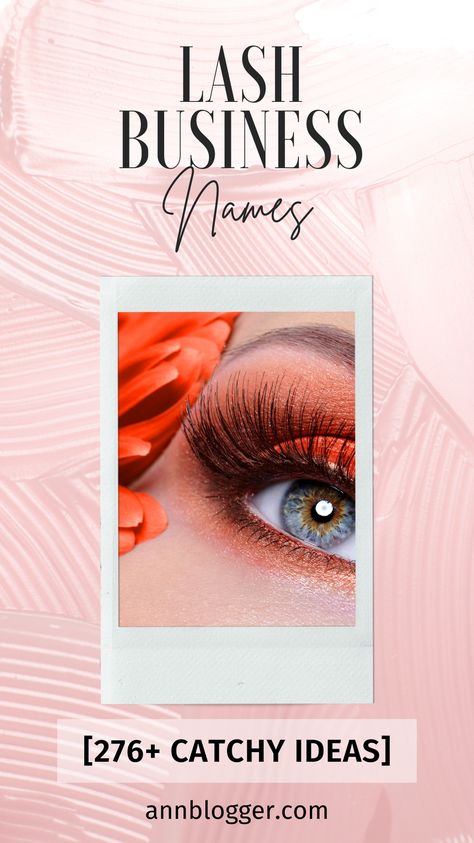 Finding the perfect name for your lash business can be tricky. But with our help, you can find the perfect lash business names ideas for your eyelash brand. #LashBusinessNames #EyeLashBusiness Names #Business Names Lash Company Names, Eyelash Extensions Name Ideas, Eyelash Names Ideas, Eyelash Names, Business Name Ideas For Lashes, Lash Bussines Name, Name Ideas For Lash Business, Lashes Names Ideas Business, Lash Instagram Name Ideas