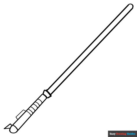 Free, printable Lightsaber coloring page for kids. Print it out or color it online. Lightsaber Drawing Easy, Light Savers Drawing, Lightsaber Coloring Page, Light Sabors Drawings, How To Draw A Lightsaber, Lightsaber Clipart, Star Wars Lightsaber Drawing, Star Wars Easy Drawing, Lightsaber Drawing