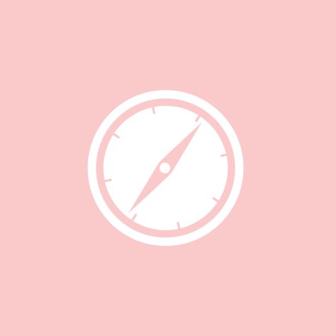 App Icon Safari, Baby Pink Wallpaper Iphone, Pink App Icon, Pink Safari, Pink Phone, Aesthetic Light, Phone Icons, Phone Inspiration, App Layout