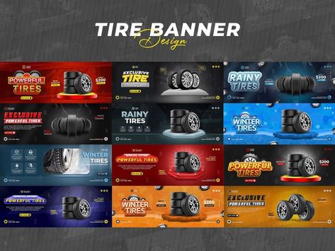 Company Banner, Shop Banner Design, Ads Banner, Banner Design Inspiration, Social Media Post Template, Winter Tyres, Tyre Brands, Ad Template, Tire Cover