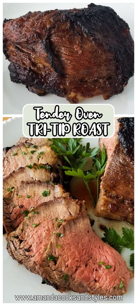 Boneless Tri Tip Roast, Tri Tip Sirloin Roast, Boneless Beef Tri Tip Roast, Try Tip Steak Recipes, Try Tip Roast Recipes, Tritip Roast Recipes Oven, Beef Loin Tri Tip Roast Oven, Sirloin Tri Tip Roast Recipes Crockpot, Baked Tritip Recipes