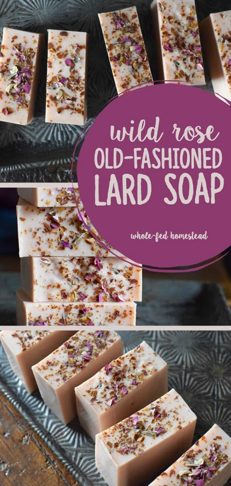 Soap Recipes With Lye, Hot Process Lard Soap Recipes, How To Make Lard Soap, Lard And Lye Soap Recipe, Herbal Soap Recipes, Lard Soap Recipe, Lard Soap Cold Process, Lard Soap, Lye Free Soap Recipes