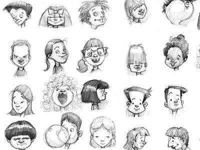 Character Design Head, Cartoon Heads, Head Studies, Expression Sheet, Cartoon Faces Drawing, Illustration Art Drawing, Character Sketches, Cartoon Faces, Character Design Animation