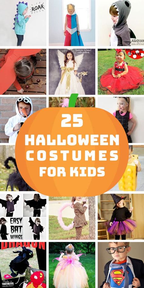 These last minute DIY Halloween costumes for kids are so easy to make and many are no sew ideas! #Halloween #kids #DIY #Crafts #costumes Halloween Toddler Boy, Easy Homemade Halloween Costumes, Toddler Girl Halloween, Baby Boy Halloween, Diy Halloween Costumes For Kids, Homemade Halloween Costumes, Disney Halloween Costumes, Diy Halloween Costumes Easy