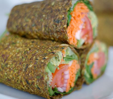 Guacamole Burrito, Vegan Guacamole, Raw Wraps, Burrito Wrap, Raw Vegan Diet, Vegan Wraps, Raw Diet, Raw Food Diet, Raw Vegan Recipes