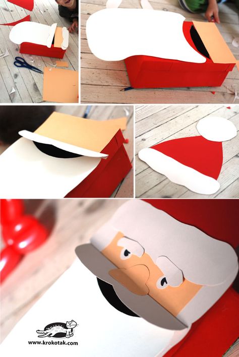 DIY Christmas Postbox - Santa Christmas Post Box Ideas, Christmas Postbox Diy, Santa Post Box Diy, Post Box Christmas Cards, Xmas Post Box, Monty Green, Diy Christmas Box, Santa Mailbox, Diy Mail