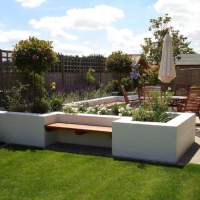 Are you fed up with back breaking days in the garden? Here’s a thought – why not make life easier by installing a raised flower or vegetable bed? Increasingly clients are asking us to incorporate raised beds in the design of their garden. Rendered flower beds painted white have proved a popular choice and fit Read more. Stone Raised Beds, Child Friendly Garden, Small Back Gardens, Raised Flower Beds, Raised Bed, Ornamental Plants, Flowers Wallpaper, Back Gardens, Back Garden