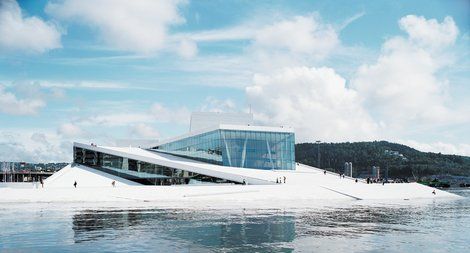 Norwegian Architecture, Oslo Opera House, World Architecture Festival, Sports Centre, Danish Architecture, Scandinavian Architecture, Norwegian Design, Body Of Water, Museum Architecture