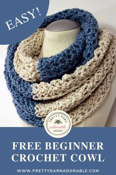 1 Ball Of Yarn Crochet, One Skein Super Bulky Crochet Patterns, Beginner Crochet Cowl Pattern Free, Lacy Infinity Scarf Crochet Pattern Free, Crocheted Shawls, Crochet Infinity Scarf Pattern, Start Crocheting, Crochet Cowl Free Pattern, Crochet Cowls