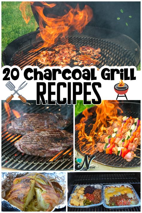 Discover the ultimate collection of charcoal grill recipes perfect for your next BBQ! From juicy burgers and tender ribs to smoky vegetables and unique desserts, our recipes will elevate your grilling game. Get inspired and fire up your charcoal grill to enjoy these delicious, smoky dishes that are sure to impress your family and friends. Happy grilling! Meat Grilling Recipes, Grilled Meats Ideas, Pulled Pork On Charcoal Grill, Cooking On Charcoal Grill, Charcoal Grill Recipes Dinners, Barbecue Recipes Grill Meat, Grilling Recipes Charcoal, Weber Charcoal Grill Recipes, Best Charcoal Grill Recipes