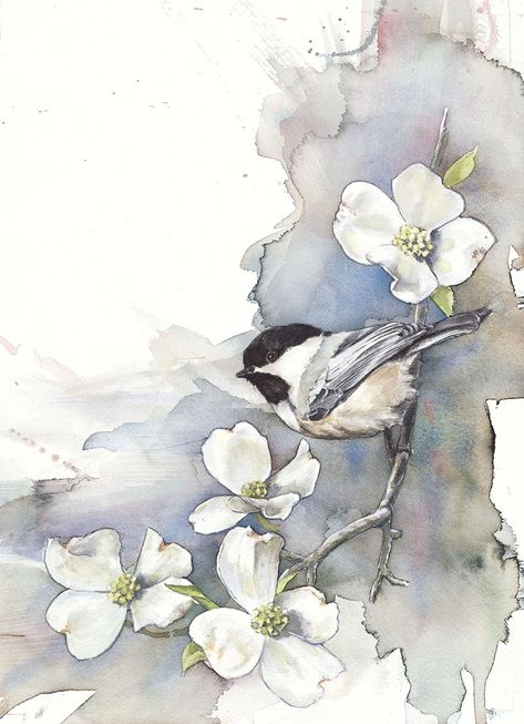 Bird Watercolor Paintings, 수채화 그림, Bird Drawings, Watercolor Inspiration, Watercolor Bird, Watercolor Animals, Birds Painting, الرسومات اللطيفة, Watercolor And Ink