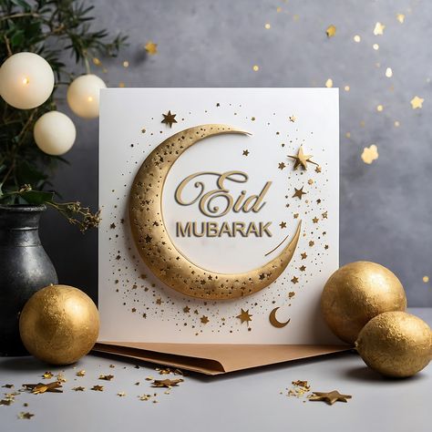 Creating An Eid Mubarak Greeting Card#pikbest##Photo Islam Moon, Eid Wishes, Eid Mubarak Greeting, Eid Greeting Cards, Eid Mubarak Greeting Cards, Eid Mubarak Greetings, Eid Greetings, Presentation Video, Visiting Cards