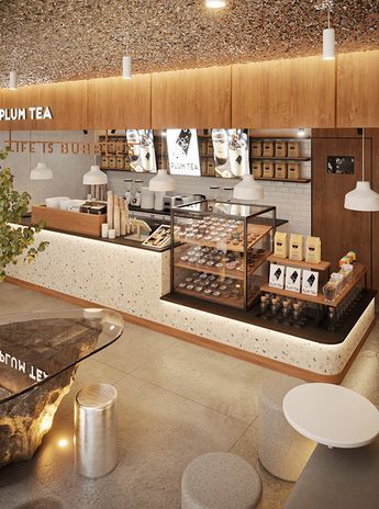 Tea And Bakery Shop, Cafe Inside Design, Modern Cake Shop Interior Design, Bakery Restaurant Design, Cafe Reception Design, Minimalist Cafe Interior Design, Cafe Bakery Design, Cafe Shop Interior Design, Bar Shop Design