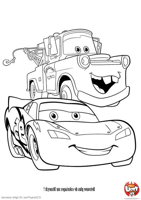 Cars Coloring Pages Free Printable, Disney Cars Coloring Pages, Cute Coloring Pages For Kids, Toy Story Coloring Pages, Mcqueen 3, Flash Mcqueen, Car Coloring Pages, Cars Coloring, Printable Coloring Pages For Kids