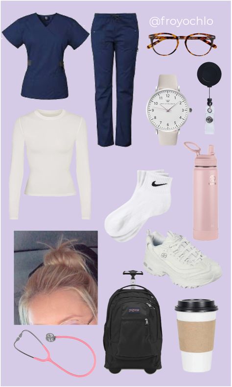 nursing student mood board outfit ideas | Board Outfit, Quarter Socks, Nursing Student, Outfit Maker, Outfit Shoplook, Nursing Students, Coffee Cup, Nursing, Mood Board