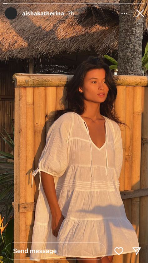 Thrift Board, Mexican Dress, Se Asia, Trending Fashion Outfits, White Dresses, Book Ideas, Main Character, Beach Vibes, Beach Vibe