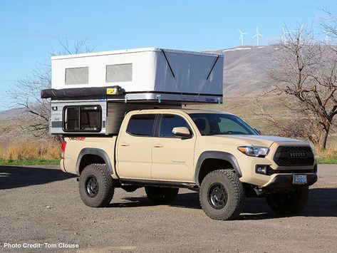 Tacoma Camper, Folding Campers, Truck Camper Shells, Pop Up Truck Campers, Camper Awnings, Pickup Camper, Camper Shells, Rv Truck, Slide In Camper