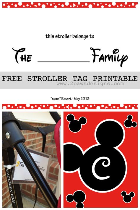 Don't lose your stroller in the sea of stroller parking at Disney Parks. Grab this free Disney Stroller Tag Template & Printable for your next vacation! Disney Stroller Sign Free Printable, Disney Stroller Tags Printable Free, Incentives For Kids, Disney World Stroller Sign, Stroller Identifier For Disney, Stroller Parking, Disney October, Disney Stroller Tags, Disney Stroller