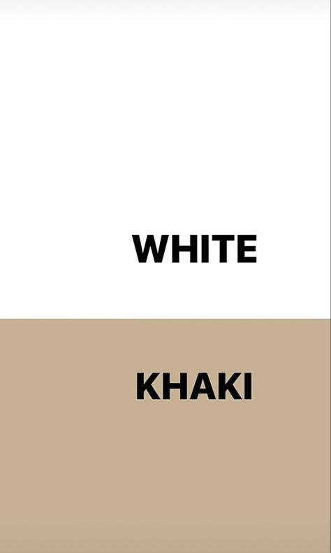 Off White Colour Combination Dress, Colour Matching Outfits, White Color Combinations Outfit, Khaki Color Combination Outfit, White Khaki Outfit, Color Combination With Brown, Color Combos For Outfits, Clothes Color Combinations, Colour Combinations Clothes