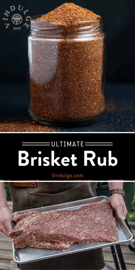 Brisket Rubs For Smoker, Brisket Dry Rub Recipe, Rub For Brisket, Beef Rub Recipe, Smoked Brisket Rub, Brisket Rub Recipe, Brisket Seasoning, Bbq Rub Recipe, Brisket Recipes Smoked