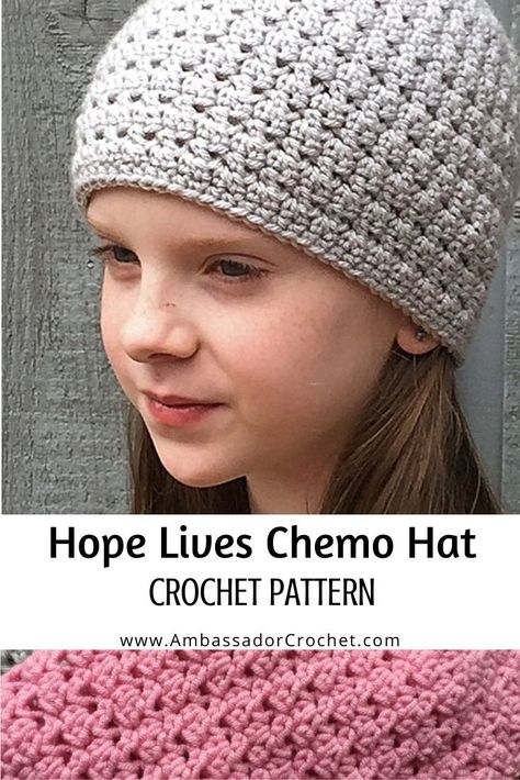 Hat Toppers Crochet, Child Chemo Hat Pattern, Crochet Chemo Beanie Pattern Free, Crochet Chemo Hat Pattern Free, Chemo Caps Pattern Crochet, Crochet Chemo Caps Free Patterns, Grandma Crochet, Chemo Caps Pattern, Crochet Cat Beanie