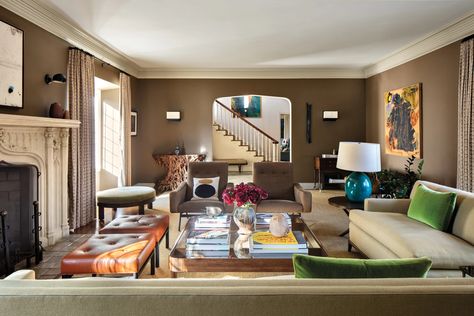 1920s Los Angeles, Living Room Entry, Polished Nickel Hardware, Tudor Style Homes, Holly Hunt, Architecture Home, Luxurious Home, Tudor Style, California Design