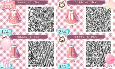 Acnl Standee Qr Codes, Dress Qr Code, Animal Crossing Qr Codes, Acnl Qr Codes, Motif Acnl, Skeleton Dress, Animal Crossing 3ds, Ac New Leaf, Bunny Hoodie