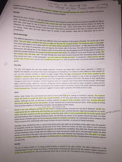 Gcse Creative Writing Example, Inspector Calls Themes, Inspector Calls Revision Themes, An Inspector Calls Revision Notes Themes, An Inspector Calls Revision Notes, An Inspector Calls Quotes, Revision English, Creative Writing Examples, Revision Board