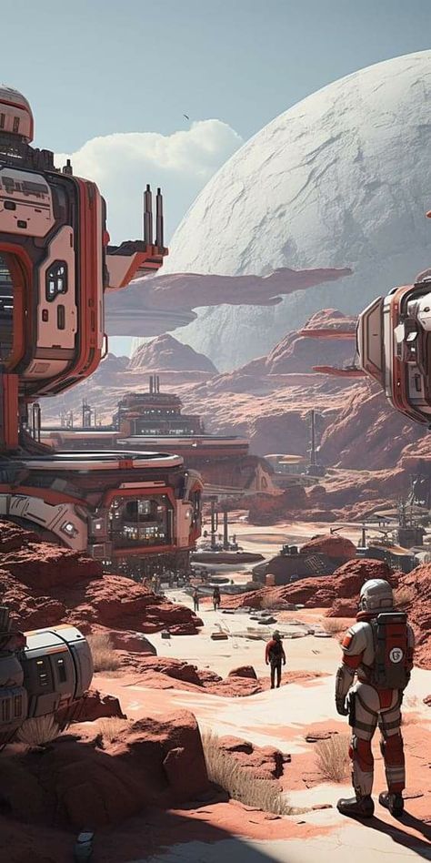 Space Mining Concept Art, Sci Fi Cityscape, Sci Fi World Concept Art, Starfield Concept Art, Sci Fi Environment Concept Art, Scifi Environment, Scifi City, Sci Fi Wallpaper, Traveller Rpg