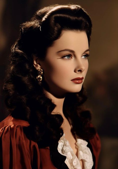 1950 Hollywood Glamour, 1950s Actress Aesthetic, Old Hollywood In Color, 50s Actresses, Old Movie Posters Classic Hollywood, Vivien Leigh That Hamilton Woman, Vivien Leigh Portrait, 1950s Models, Vivian Leigh