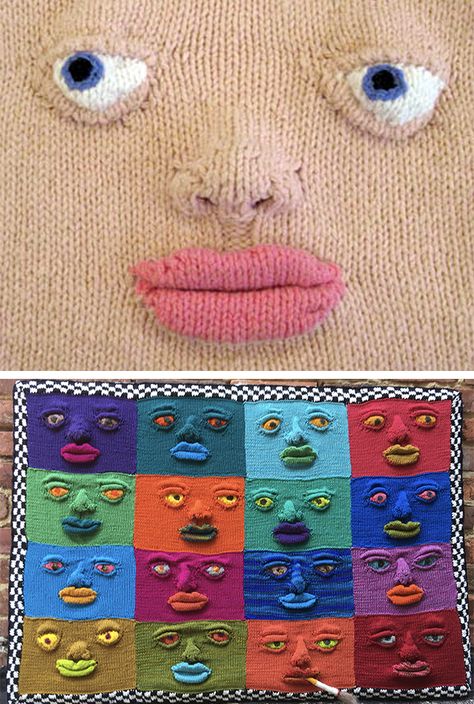 Weirdly Wonderful Knitting Patterns - In the Loop Knitting Weird Knitting Patterns, Crochet Weird Stuff, Eye Knitting Pattern, Nose Crochet Pattern, Weird Knitting, Knitting Mask, Novelty Knitted Beanie, Horror Knitting Patterns, Knitting Cushion Covers