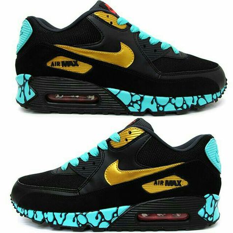 Nike Air Max 90s, Nike Max, Nike Fashion Shoes, Custom Nike Shoes, All Nike Shoes, Shoes Sneakers Jordans, Nike Free Run, Nike Air Shoes, Nike Shoes Air Max