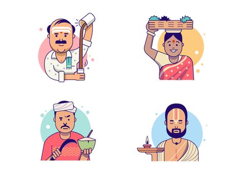 Characters - Exploration by ranganath krishnamani | Dribbble Indian Illustration, Animation Sketches, Graffiti Characters, Indian Folk Art, Car Illustration, Indian Paintings, Indian Art Paintings, Kid Character, People Illustration