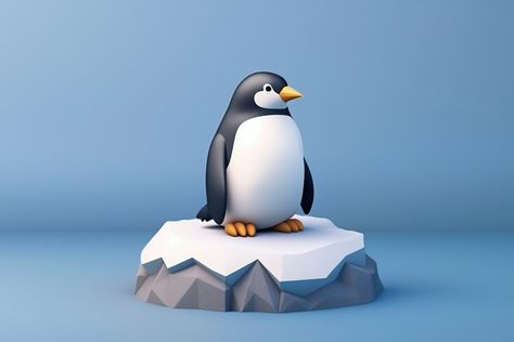 Free Photo | View of 3d penguin bird with nature landscape 3d Penguin, Nature Landscape, Kids Art, Free Photo, Free Photos, Penguins, Art For Kids, Art, Nature