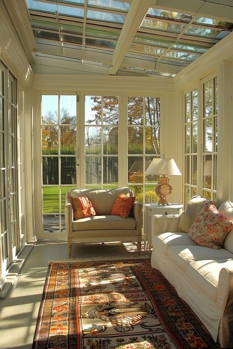 Cozy Sunroom Ideas, Cozy Sunroom, Rv Interior Design, Small Sunroom, Caravan Home, Sunroom Ideas, Sunroom Designs, Art Deco Interior Design, Outdoor Living Decor