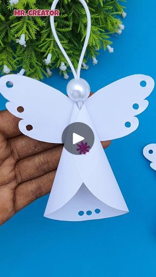 Easy Angel Craft, Homemade Angel Ornaments, How To Make An Angel, Paper Angels Diy How To Make, Clothes Pin Angels, Angel Crafts Diy, Angel Crafts Christmas, Angel Crafts For Kids, Paper Angels Diy